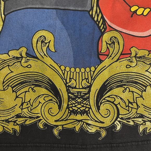 Soul Lot 4XL T Shirt Bart Simpson Fifty Cent Black Oversized Gold Filigree VTG - Picture 4 of 10